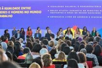 CNTSS/CUT participa de solenidade de sanção do PL sobre igualdade salarial - Brasília - 03/07/2023 (divulgação)
