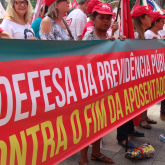 Ato contra a Reforma da Previdência realizado pela CUT e demais Centrais na Praça da Sé - São Paulo - 20.02.2019