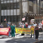 Sindsaúde MG realiza ato em defesa dos trabalhadores do Hospital  Galba Velloso - 29.04.2020