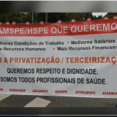 Sindsaúde SP realiza paralisação no Iamspe - São Paulo - 16.07.2020