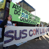 CNTSS/CUT acompanha ato em defesa do SUS - Parte 02 - Brasília - 04/07/2023 (Divulgação CNS)
