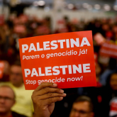 Atos de apoio a Argentina e Palestina - 14º CONCUT - São Paulo - 20/10/2023