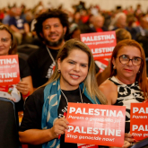 Atos de apoio a Argentina e Palestina - 14º CONCUT - São Paulo - 20/10/2023