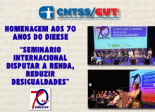 CNTSS/CUT: secretária de Comunicação participa da comemoração de 70 anos do DIEESE