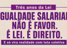 Lei da Igualdade Salarial completa três anos, mas equiparação ainda não é realidade
