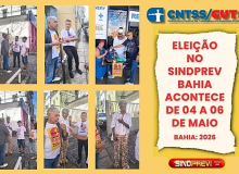 CNTSS/CUT: eleição do SINDPREV/BA ocorre nos dias 4, 5 e 6 de maio