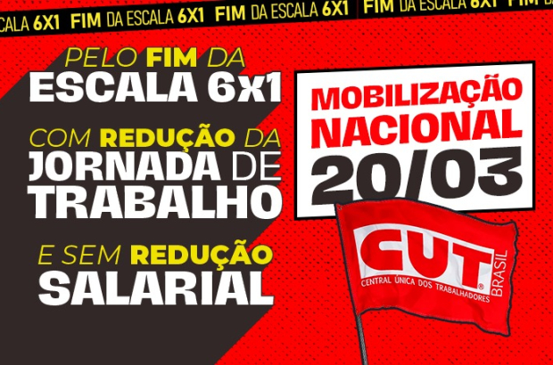 CUT e movimentos sociais convocam mobilização nacional pelo fim da escala 6x1