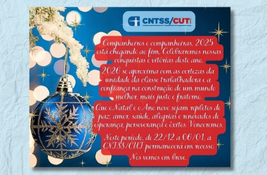 Feliz Natal e um Ano Novo repleto de êxitos