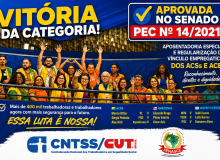 Senado aprova PEC nº 14/2021 dos ACS e ACE defendida pela CNTSS/CUT e FENASCE