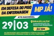 CNTSS/CUT presente no Ato Nacional da Enfermagem em defesa do piso salarial - Brasília - 29/03/2023
