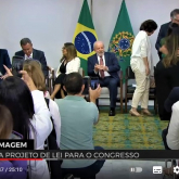 Cerimônia de Assinatura PLN Piso Salarial da Enfermagem - Brasília - 18/04/2023 (Reprodução)