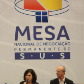 CNTSS/CUT participa de cerimônica de reinstalação da Mesa Nacional de Negociação Permanente SUS - Brasília - 12/04/2023